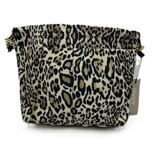CHICO'S LEOPARD WILD ANIMAL PRINT TRAVEL COSMETICS BAG NEW IN PKG / TAGS